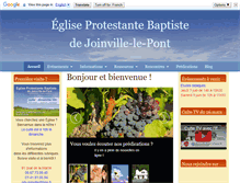 Tablet Screenshot of eglise-baptiste-joinville.com